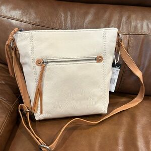 The Sak Ashland Crossbody Bag in Sand Leather